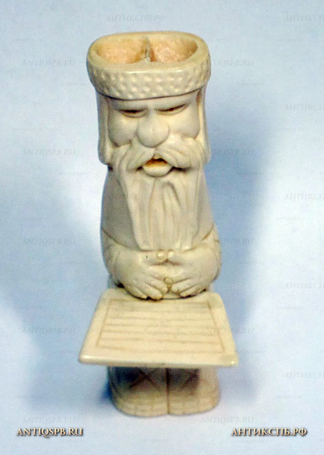 Карандашница из кости "Гусляр". Вт. пол. ХХ века. СССР. №19174